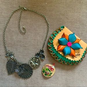 Cuban flower jewelry set